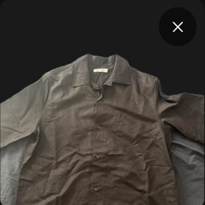 chemise · noir · lin